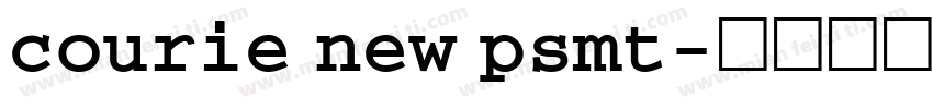 courie new psmt字体转换